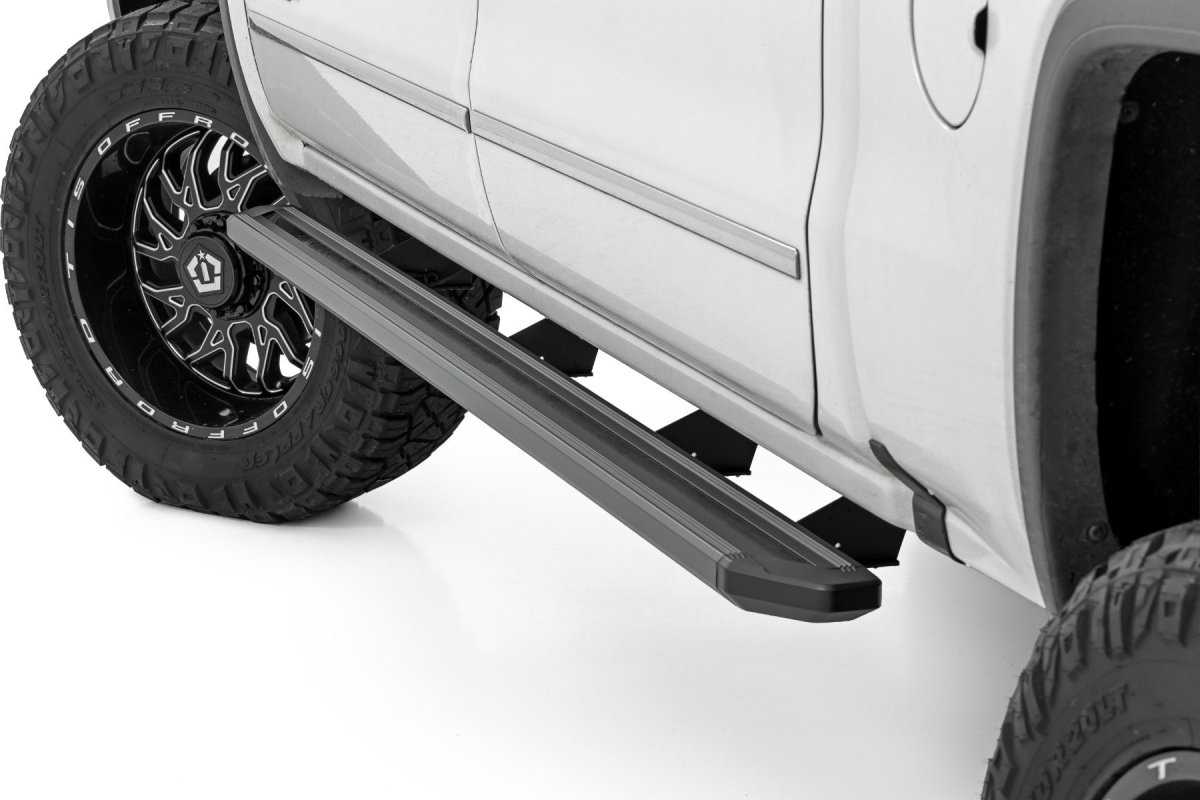 Chevrolet 3500HD LED Running Boards - Rough Country - Bluetooth-Controlled, Crew Cab - Multi-Color - '07-'19